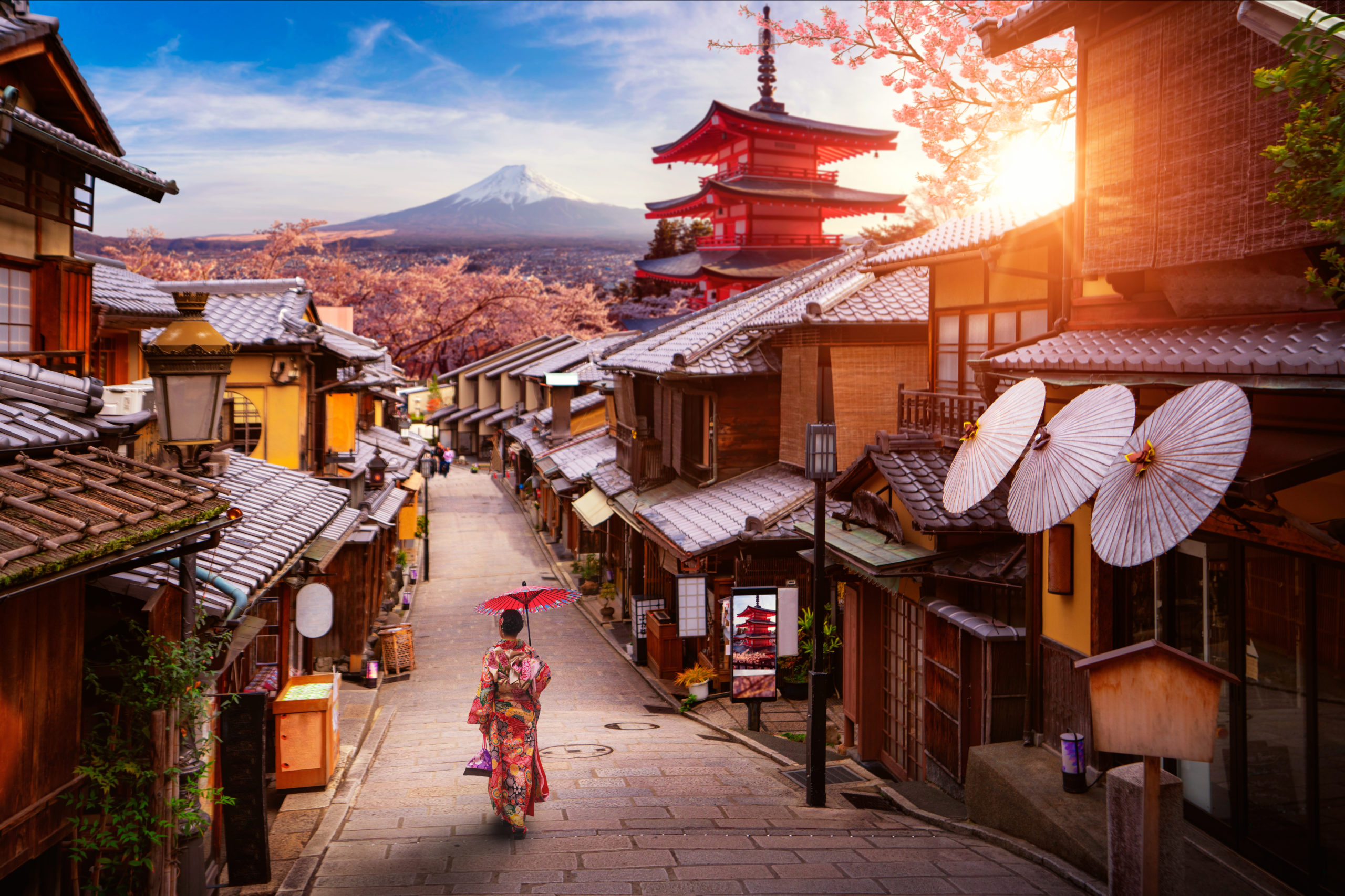 Backgroung concept for travel in Japan image