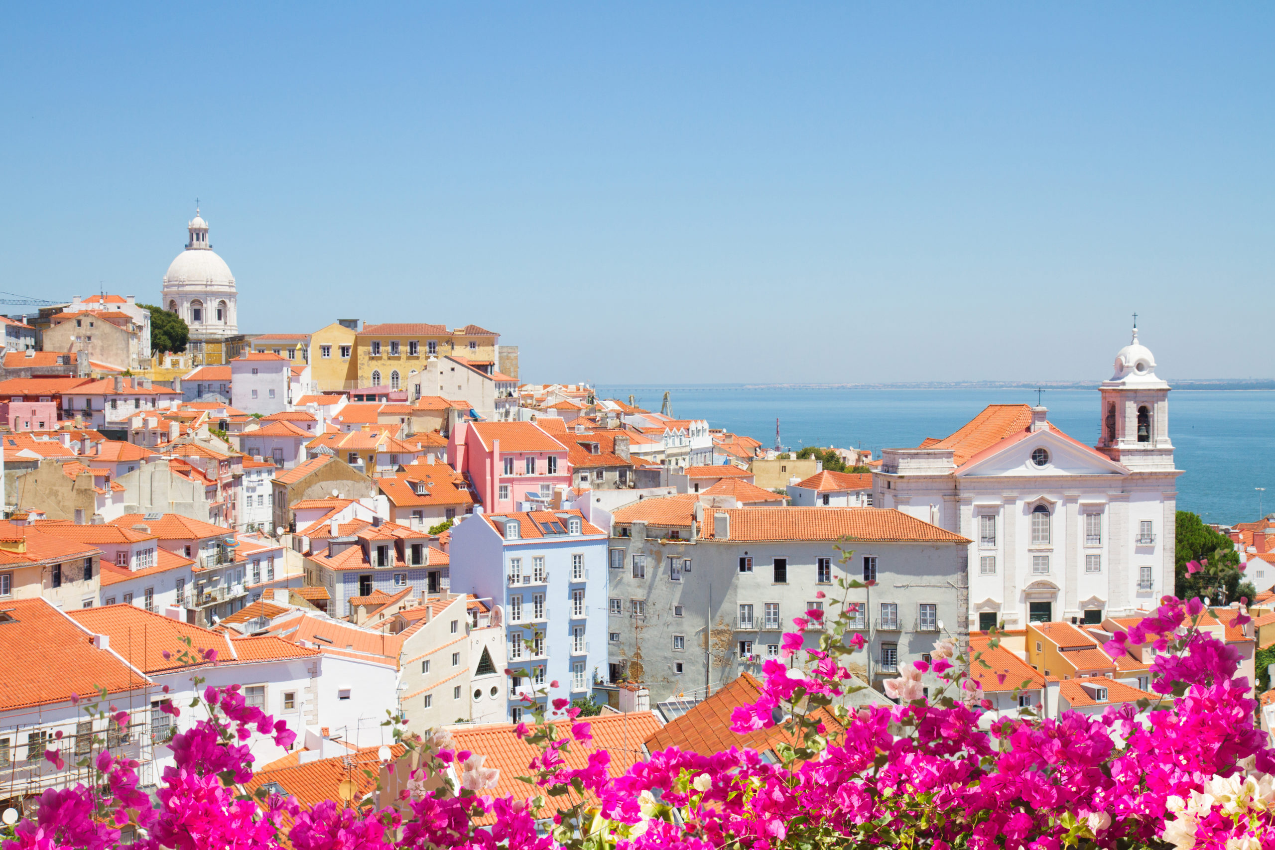 view of Alfama, Lisbon, Portugal