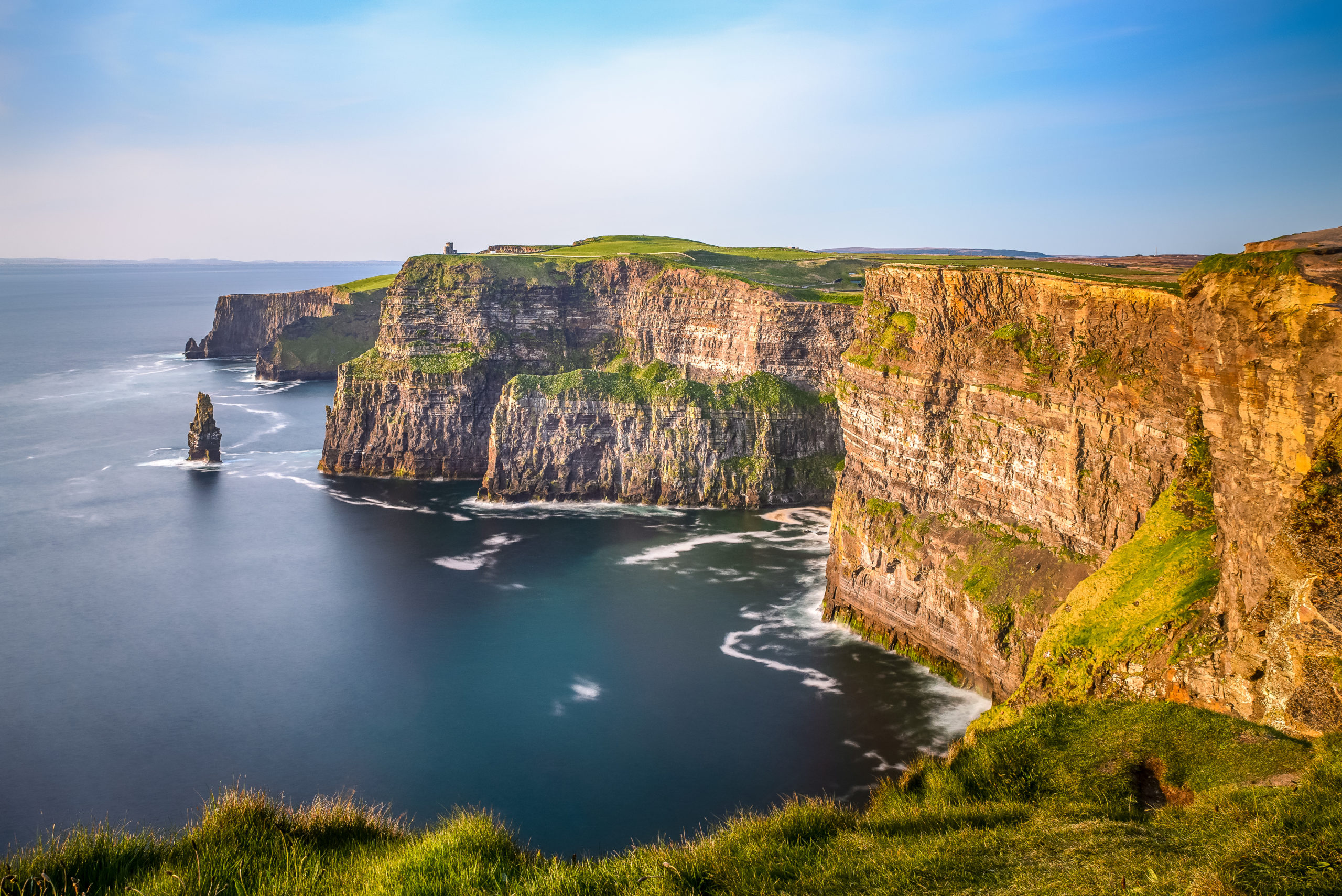 Cliffs of Moher Ireland sunset sun light Irish landmark amazing