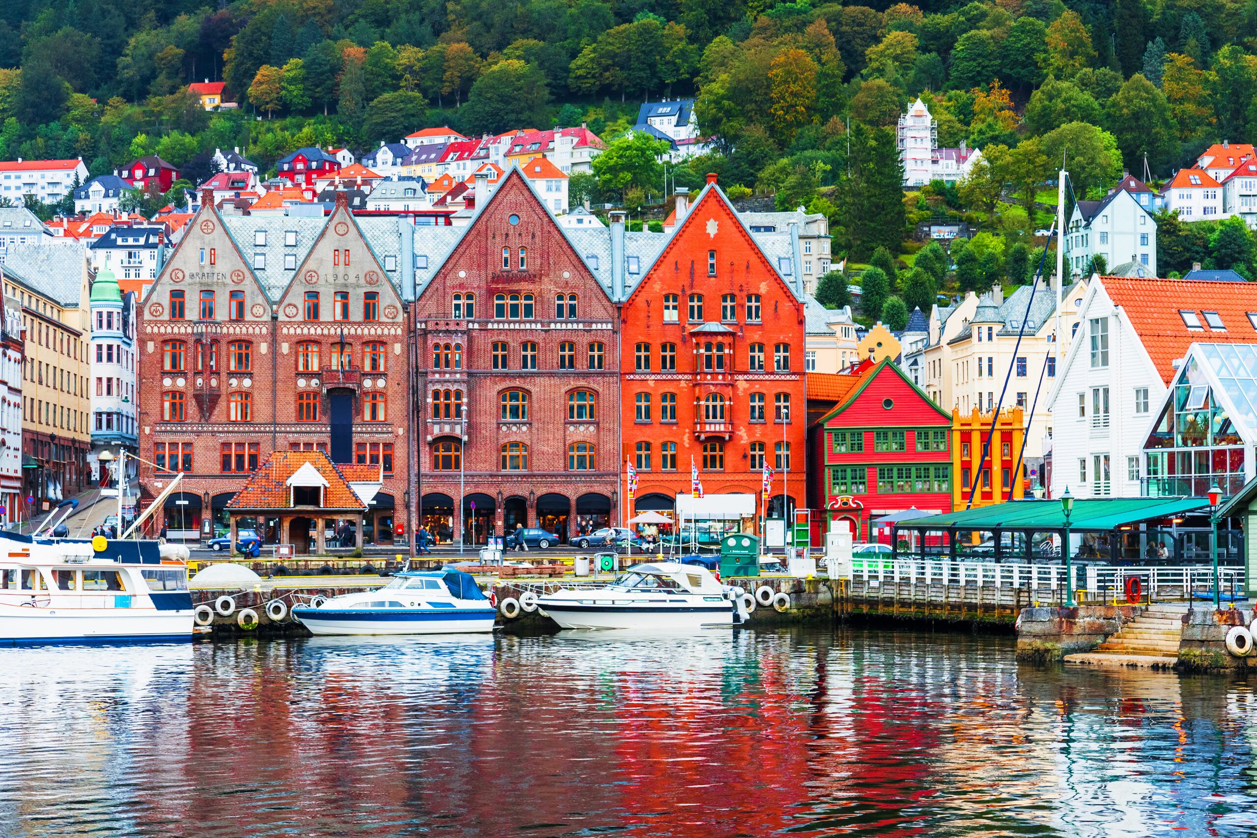 Scenery of Bergen, Norway Sicile