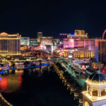 Vue de nuit de Las Vegas